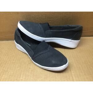 Grasshoppers Black & White Wedge Sneakers Slip n' Go  Size 7M